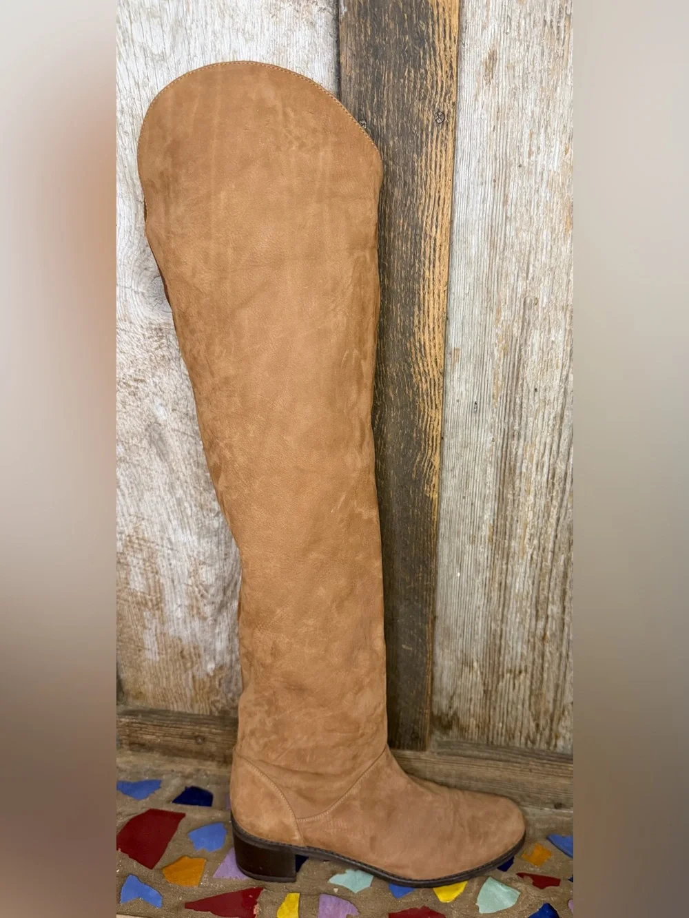 Stuart Weitzman Dunkirk Brown Suede Over the Knee Boots 6.5